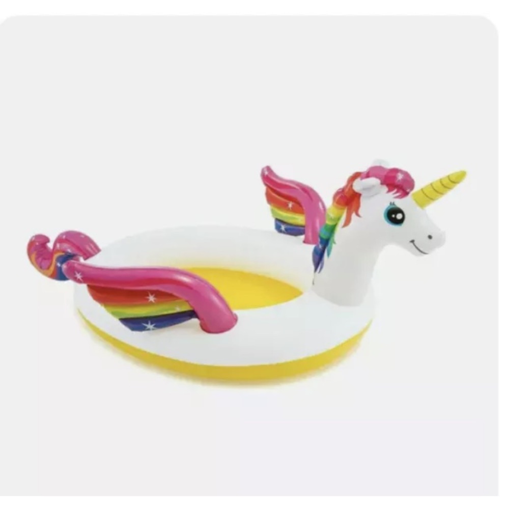 Intex Unicorn Pool with Tail Sprinkler  - Mystic Unicorn Spray Pool